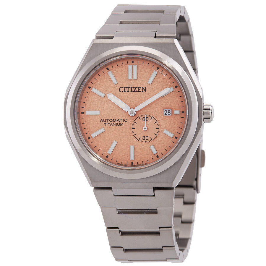 Citizen Zenshin Automatic Salmon Dial Men's Watch NJ0180-80Z - Dawson Watches
