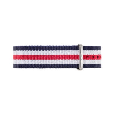 Daniel Wellington Classic Canterbury Silver Watch 18mm Nato Strap DW00200051 - Dawson Watches