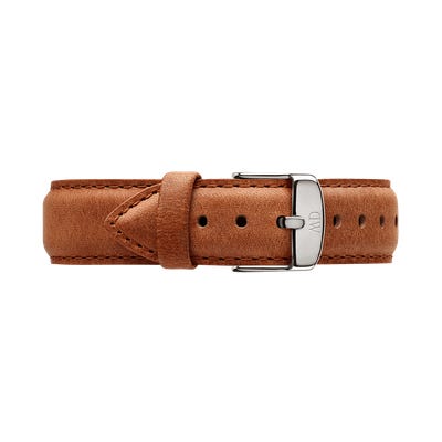Daniel Wellington Classic Durham Silver Watch 18mm Leather Strap DW00200128 - Dawson Watches