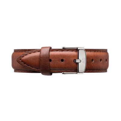 Daniel Wellington St Mawes Silver Watch 18mm Leather Strap