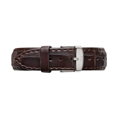 Daniel Wellington York Silver Watch 18mm Leather Strap