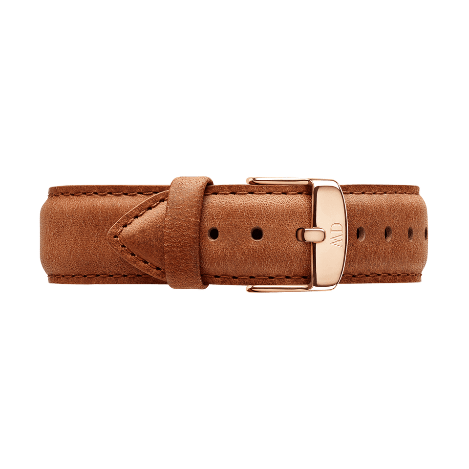Daniel Wellington Durham Gold Watch 20mm Leather Strap