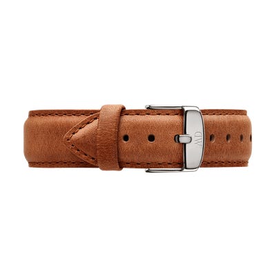 Daniel Wellington Durham Silver Watch 20mm Leather Strap