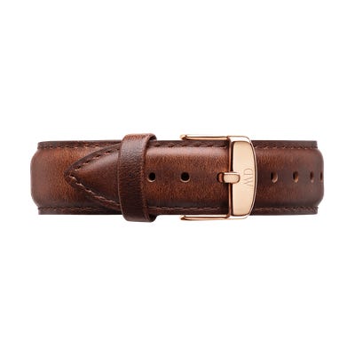 Daniel Wellington St Mawes Gold Watch 20mm Leather Strap
