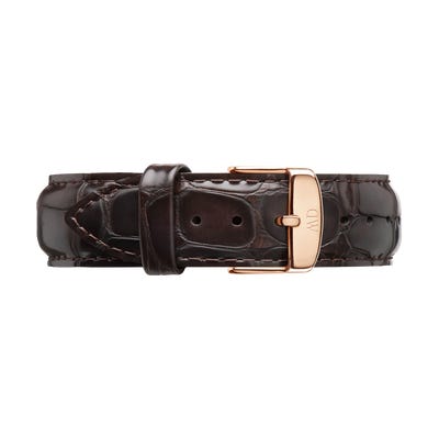 Daniel Wellington York Gold Watch 20mm Leather Strap
