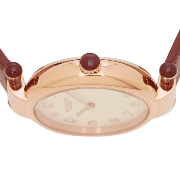 Coach Cary Chalk Leather Strap Women's Watch 14504001 - Dawson Watches #2