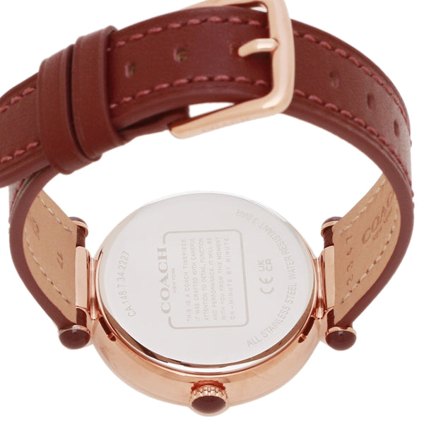 Coach Cary Chalk Leather Strap Women's Watch 14504001 - Dawson Watches #4