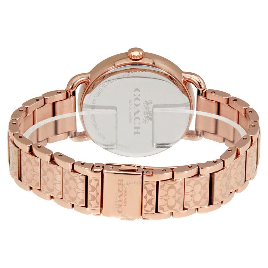 Coach Delancey Silver Dial Rose Gold-tone Ladies Watch 14502497