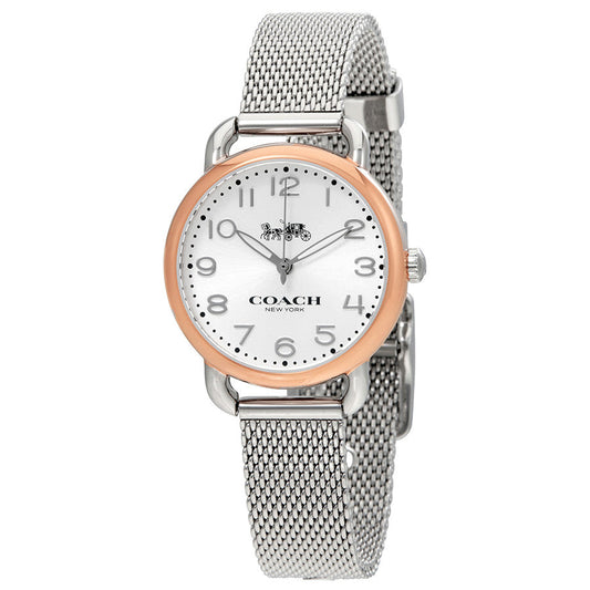 Coach Delancey Silver Dial Stainless Steel Mesh Ladies Watch 14502246