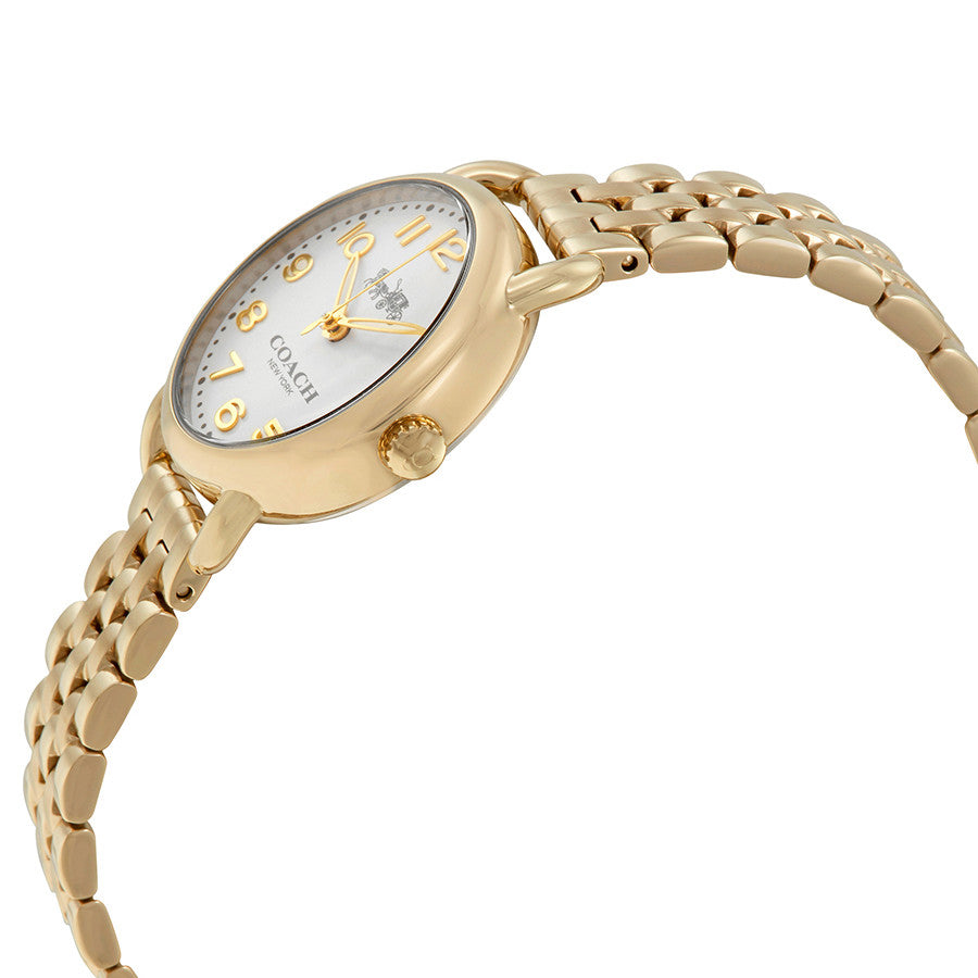 Coach Delancey White Dial Ladies Gold Tone Watch 14502241