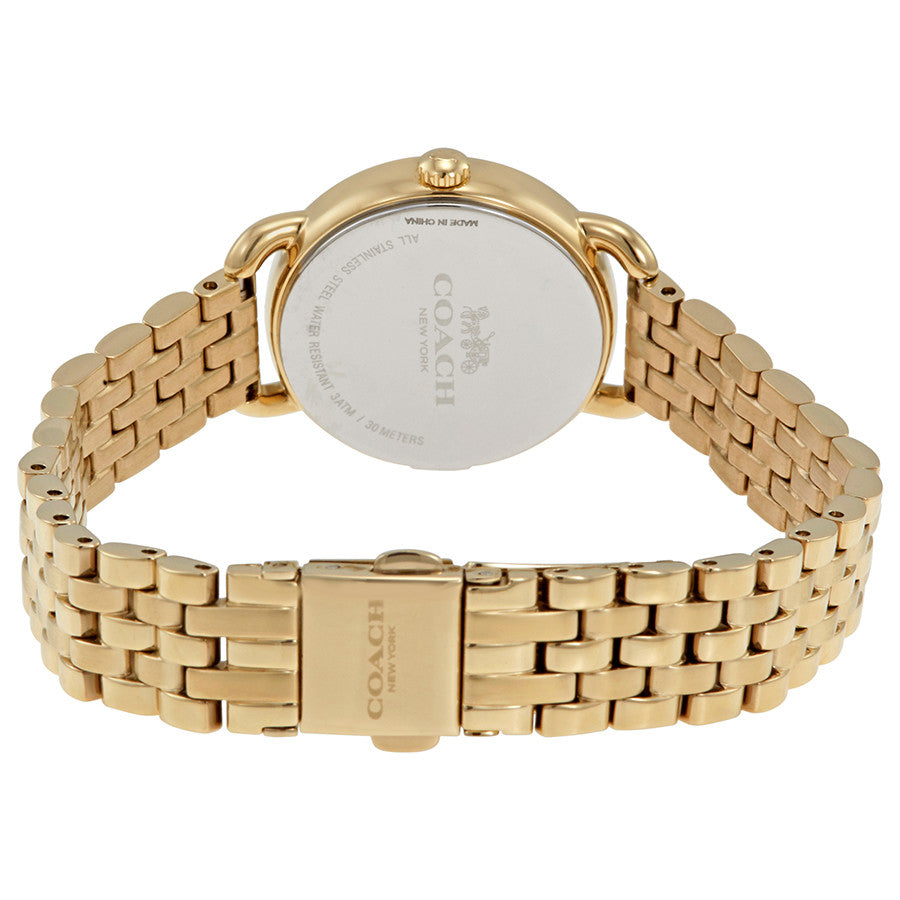 Coach Delancey White Dial Ladies Gold Tone Watch 14502241
