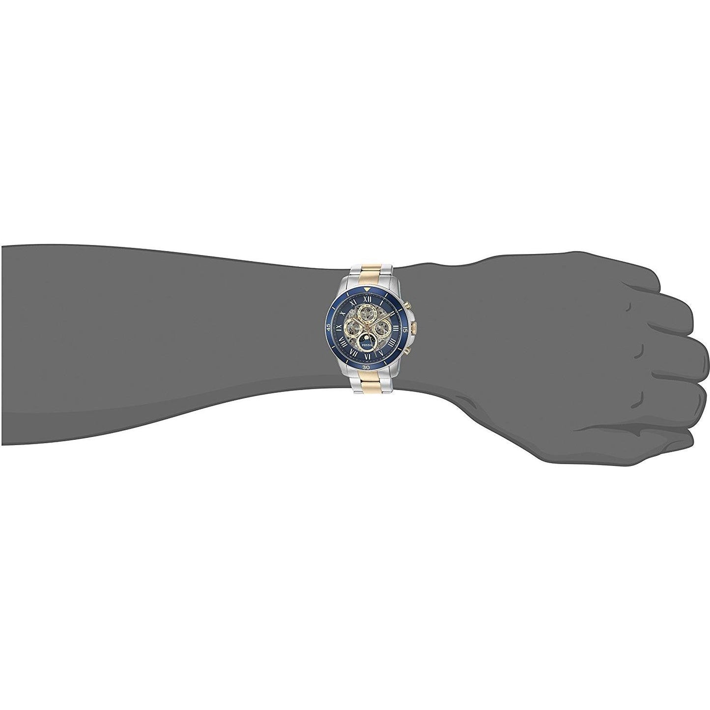 Fossil Grant Silver Stainless-Steel Automatic Men's Watch ME3141 - Dawson Watches #5