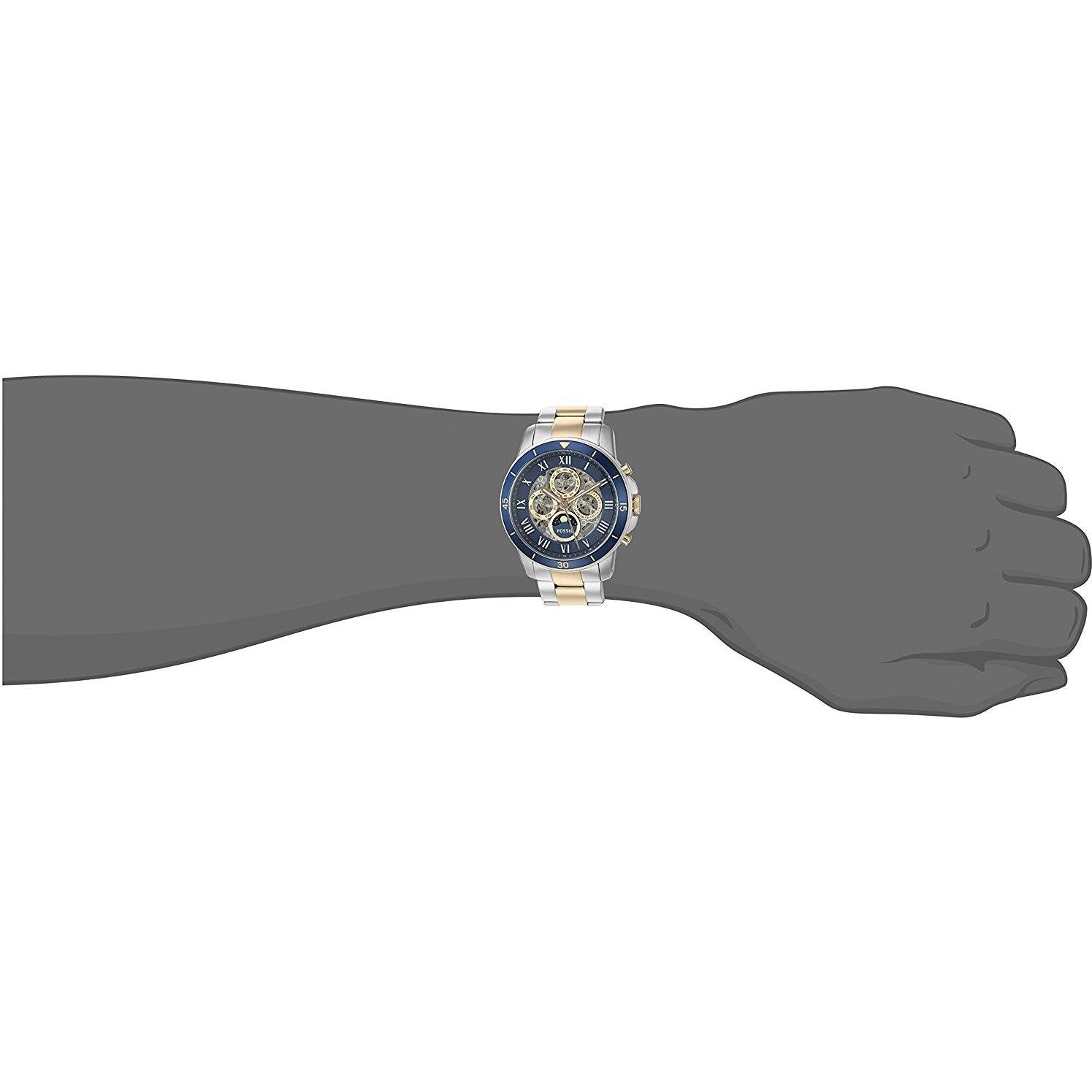 Fossil Grant Silver Stainless-Steel Automatic Men's Watch ME3141 - Dawson Watches #5