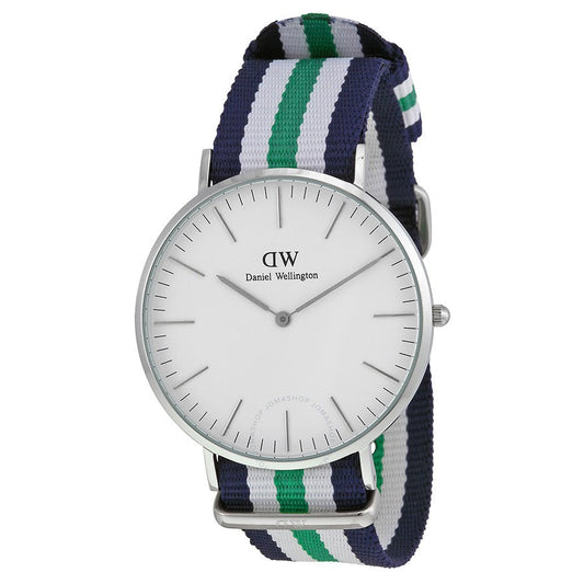 Daniel Wellington Classic Nottingham 40mm Men's Silver Watch 0208DW - Dawson Watches