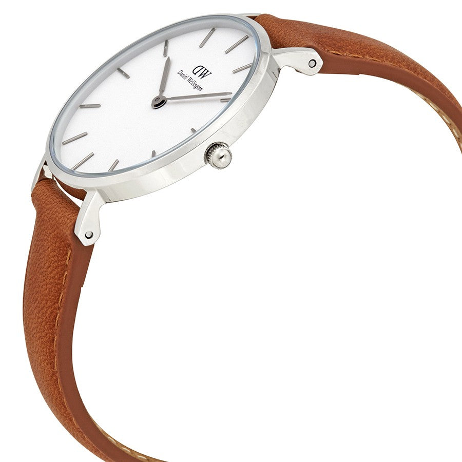 Daniel Wellington White Classic Petite Durham 32mm Women's Silver Watch DW00100184 - Dawson Watches