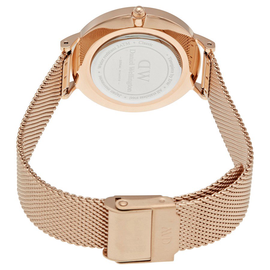 Daniel Wellington Black Classic Petite Melrose 32mm Women's Gold Watch DW00100161 - Dawson Watches