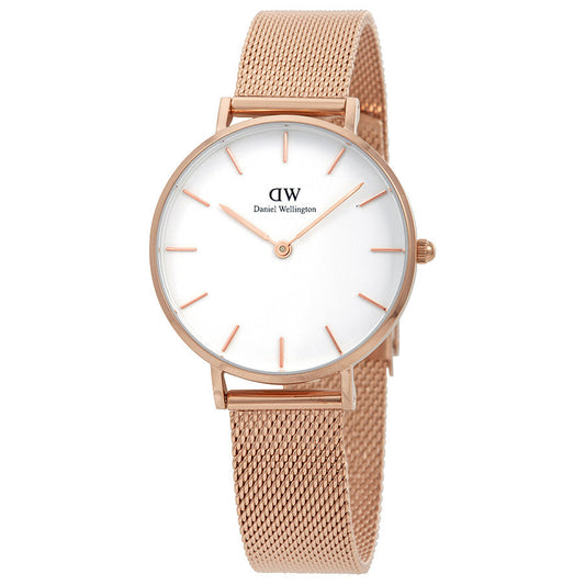 Daniel Wellington White Melrose 32mm Women's Gold Watch DW00100163