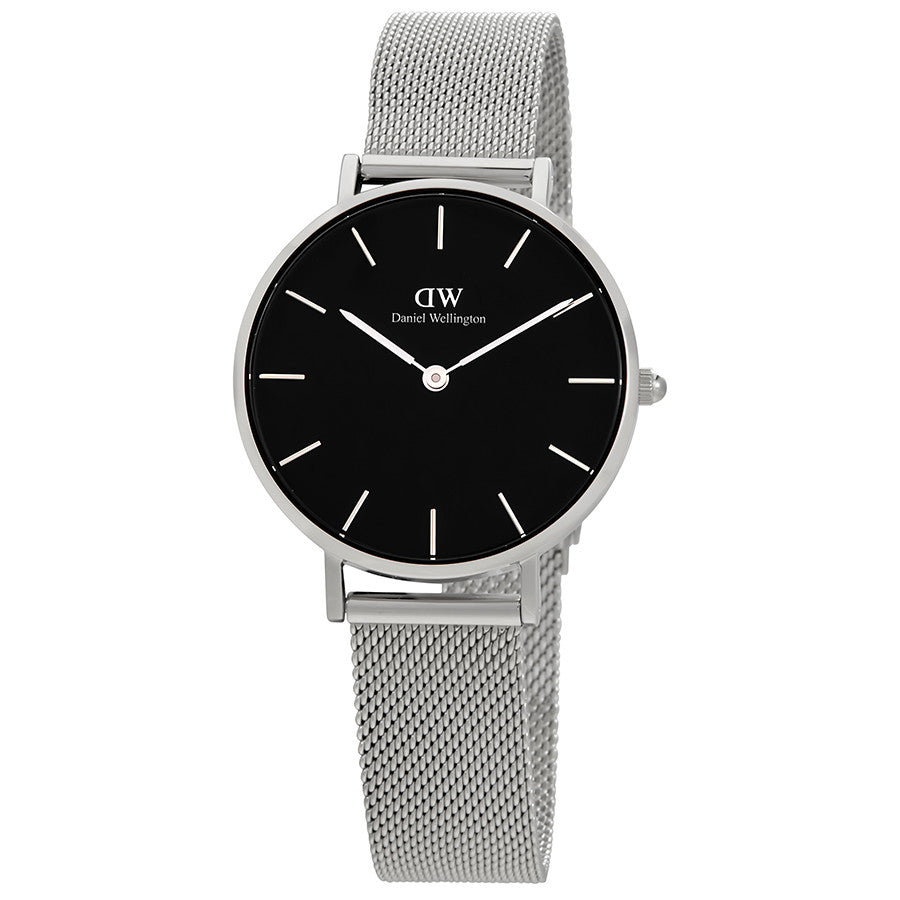 Daniel Wellington Black Classic Sterling 28mm Women's Silver Watch DW00100162