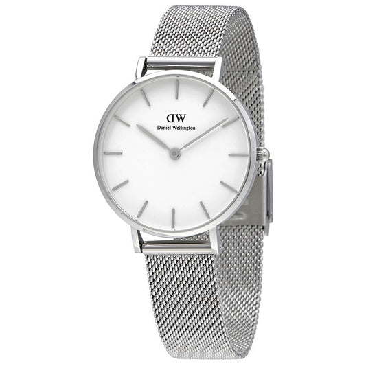 Daniel Wellington White Classic Sterling 32mm Women's Silver Watch DW00100164