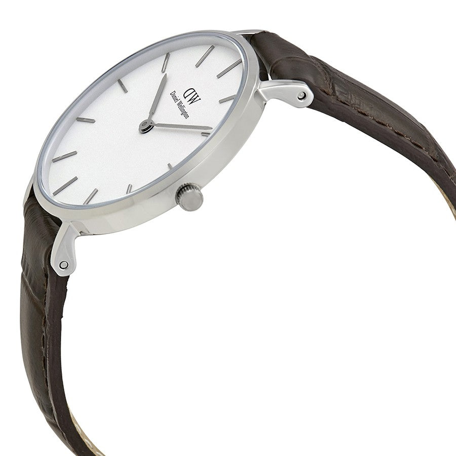 Daniel Wellington Classic York 32mm Women's Silver Watch