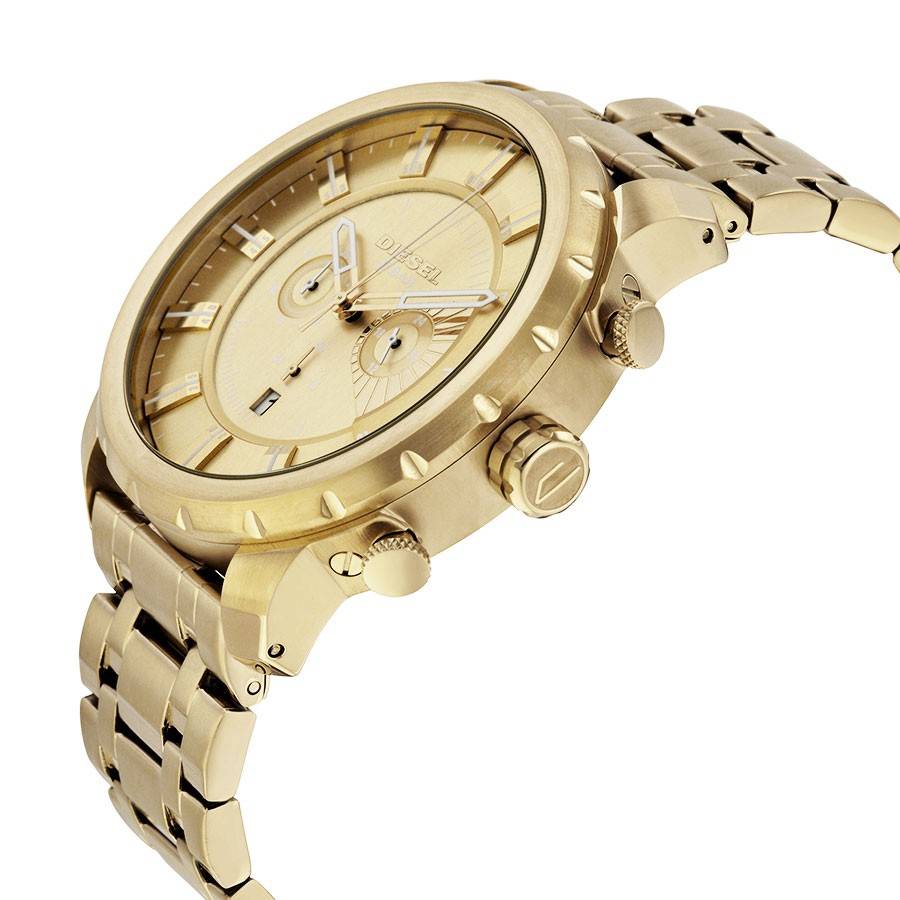 Diesel Big Daddy DZ4376 316L gold stainless steel 50m water-resistant