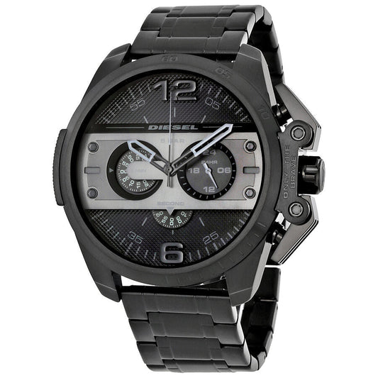 Diesel Ironside Chronograph Black Dial Black Ion-plated Men's Watch DZ4362 - BigDaddy Watches