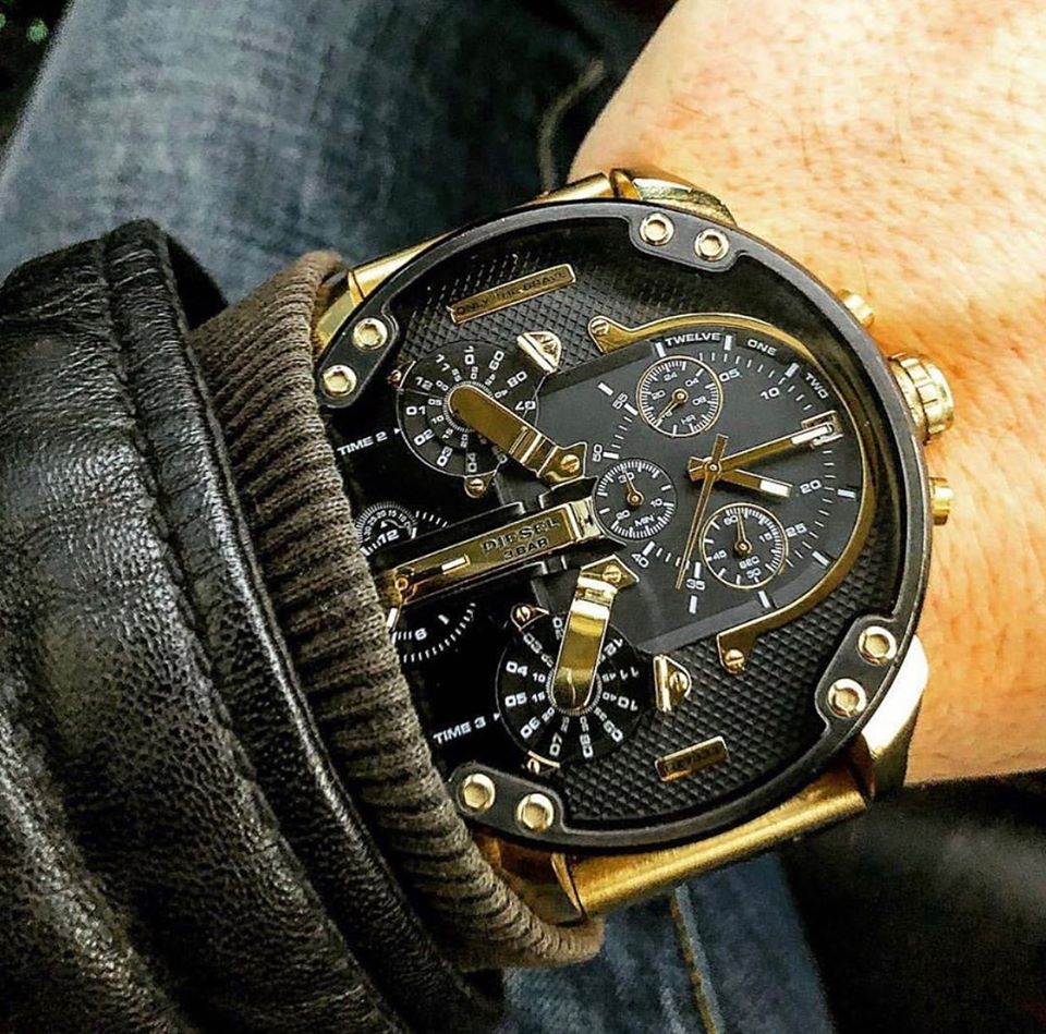 Diesel Mr. Daddy 2.0 Black Dial Quartz Men’s Watch DZ7333 - Watch