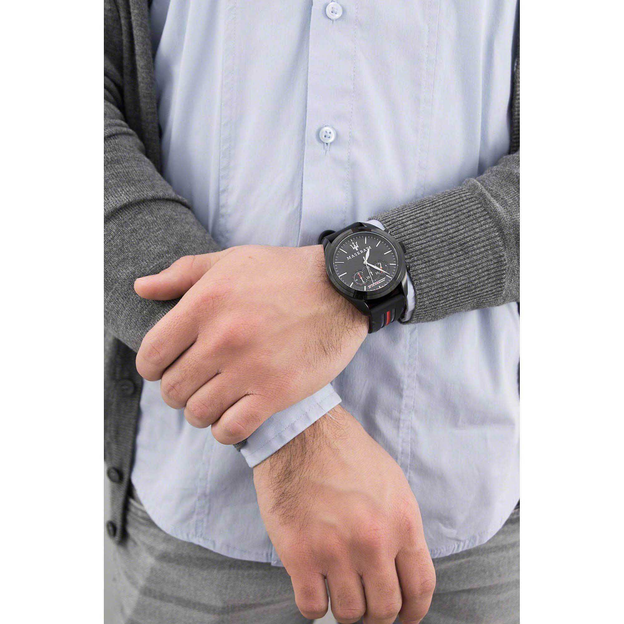 Maserati Traguardo Chronograph Black Dial Men's Watch R8871612004