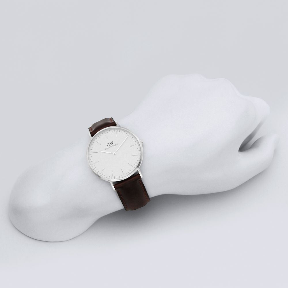 Daniel Wellington Bristol 40mm Men's Silver Watch DW00100023