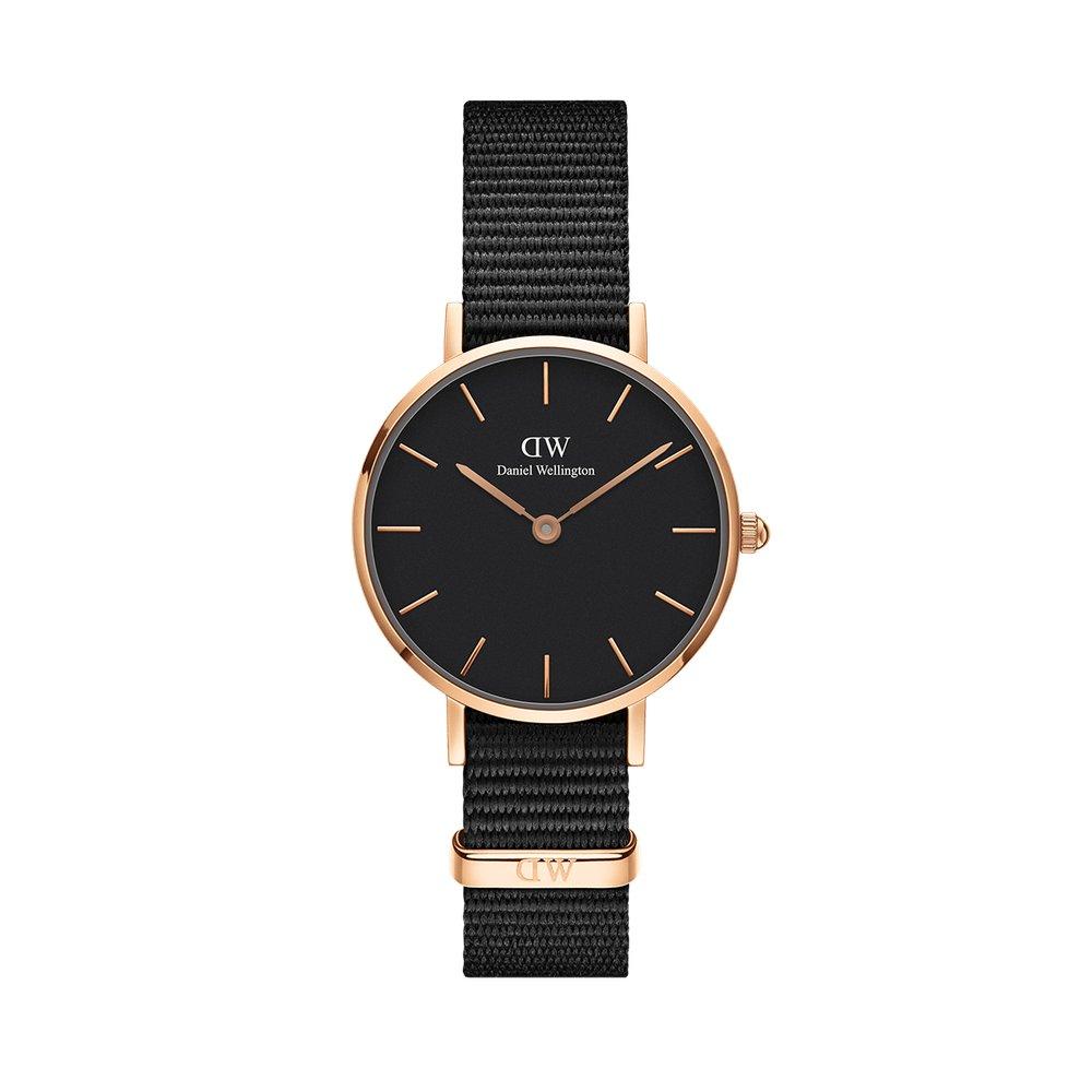 Daniel Wellington Black Classic Petite Cornwall 28mm Women's Gold Watch DW00100247 - Dawson Watches