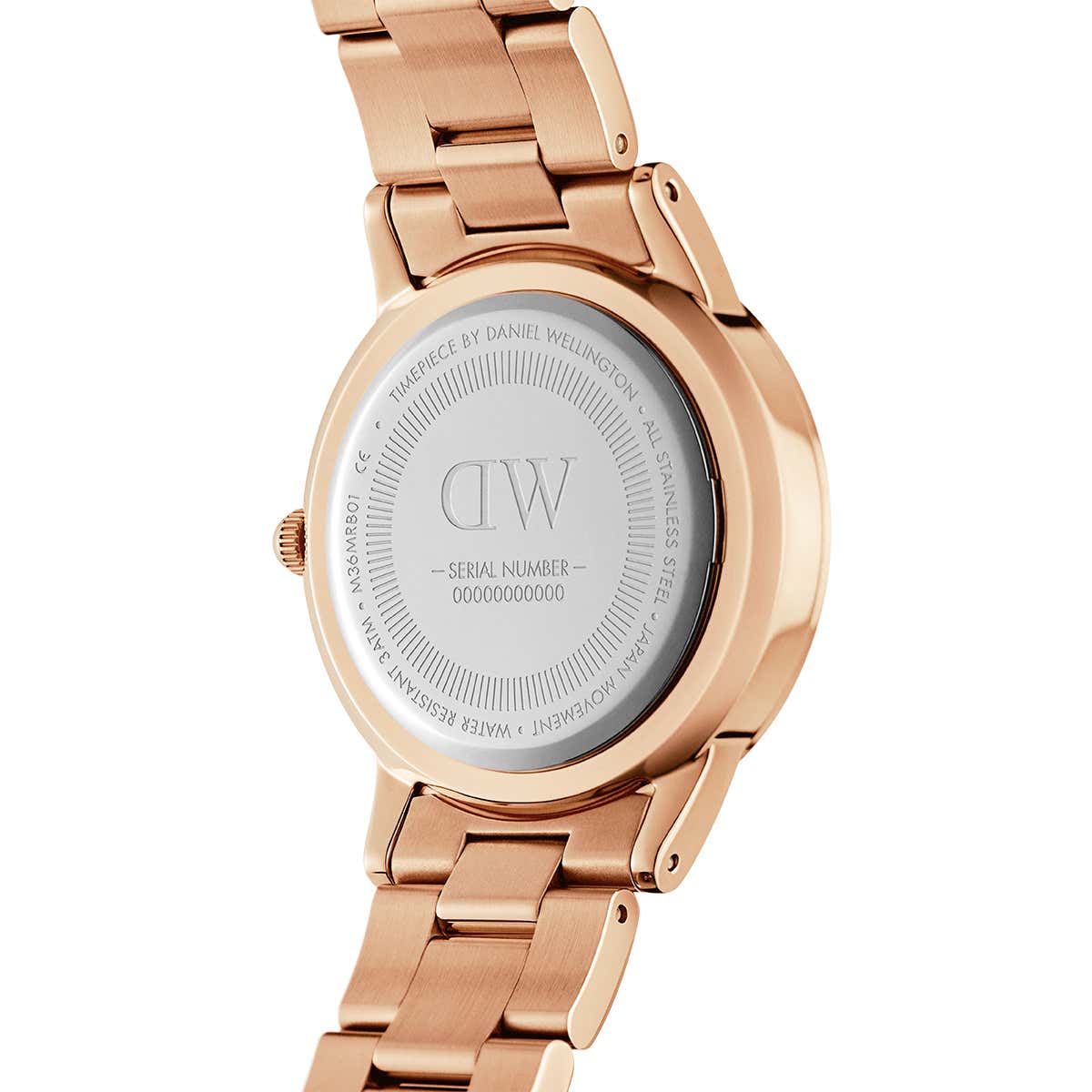 Daniel Wellington NZ White Iconic Link 32mm Ladies Gold Watch DW00100211