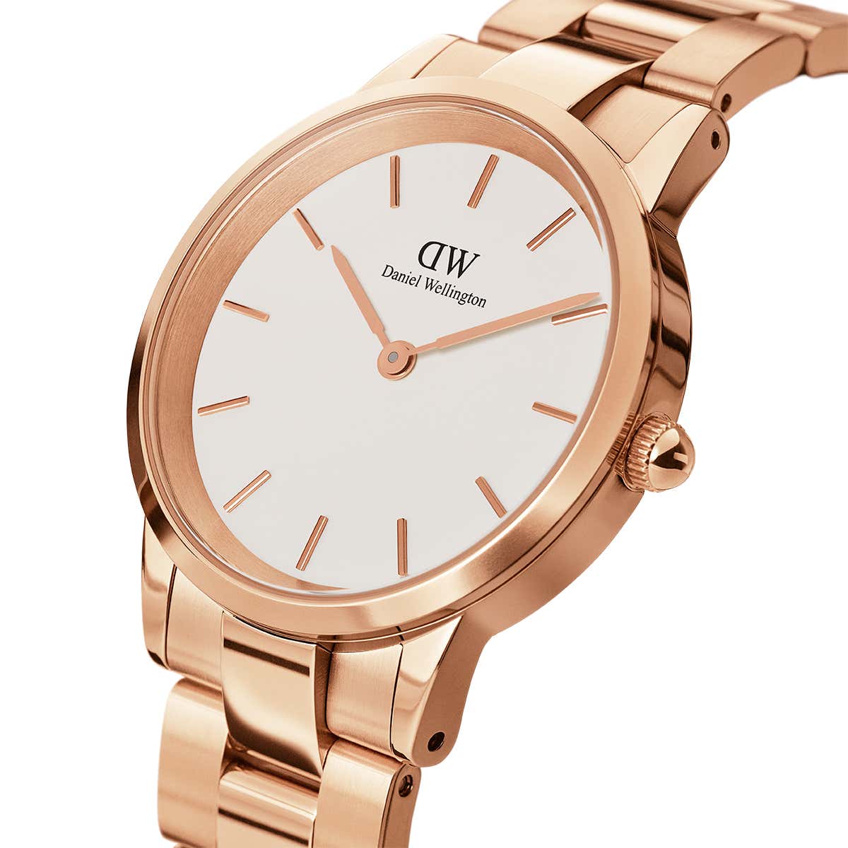 Daniel Wellington NZ White Iconic Link 32mm Ladies Gold Watch DW00100211