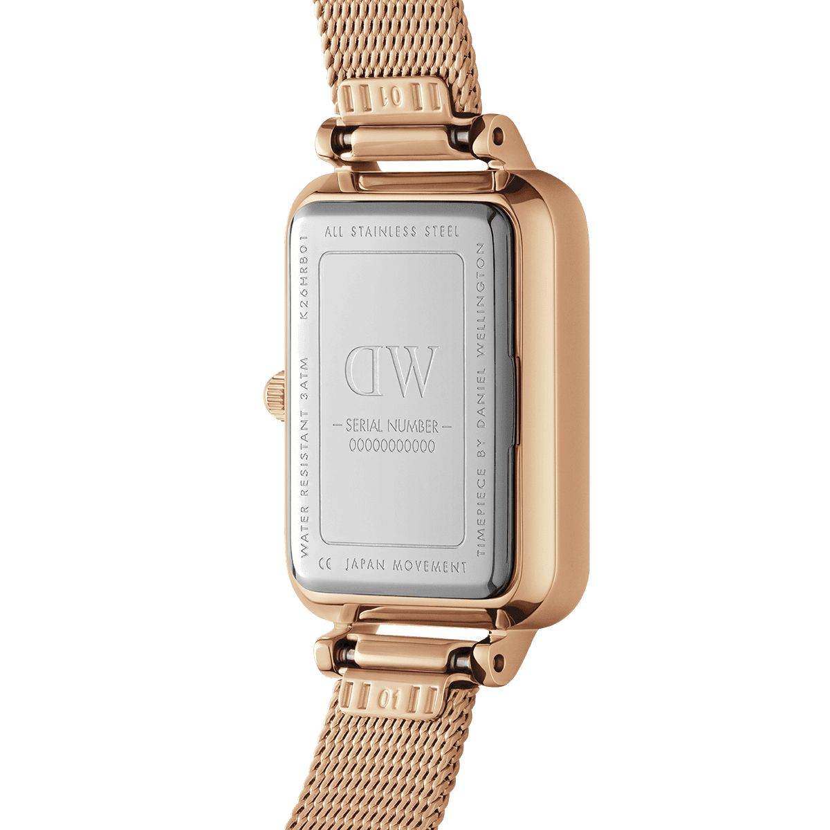 Daniel Wellington Quadro Pressed Melrose 20x26mm Women's Watch DW00100437