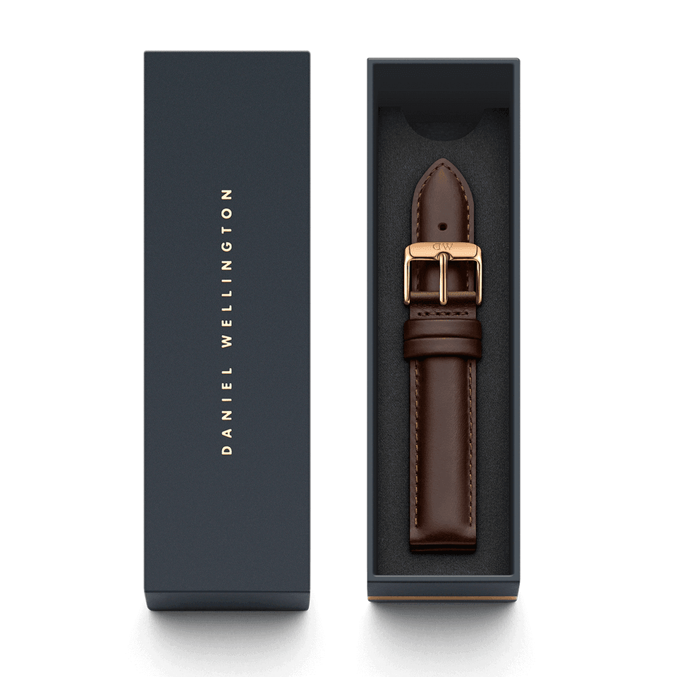 Daniel Wellington Bristol Gold Watch 20mm Leather Strap