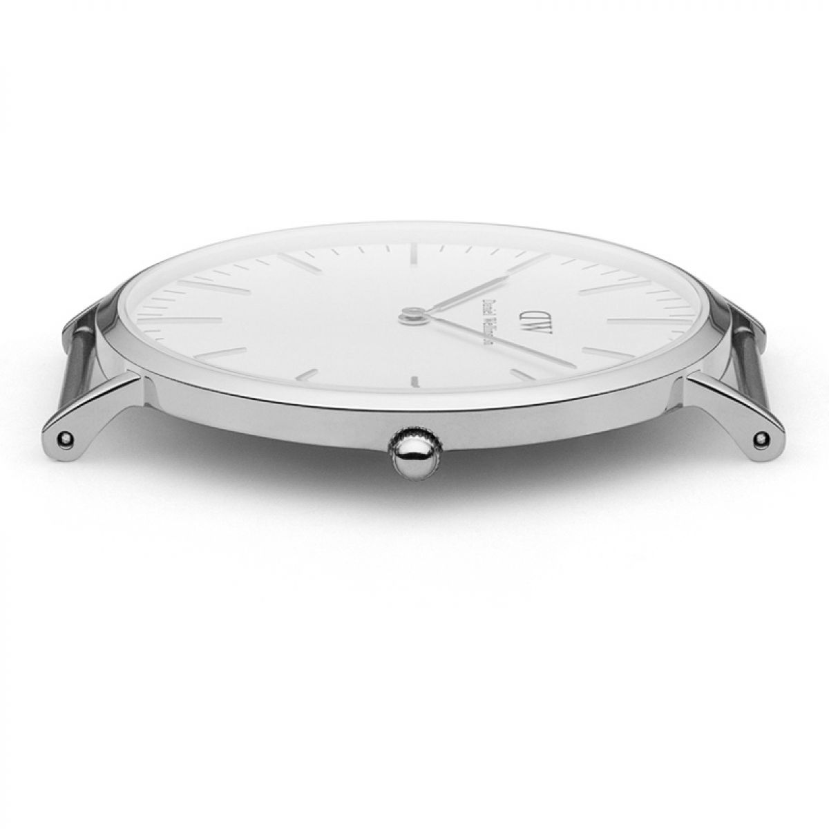 Daniel Wellington White Classic Bristol 40mm Men's Silver Watch DW00100023 - Dawson Watches