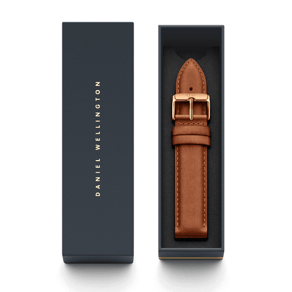 Daniel Wellington Durham Gold Watch 20mm Leather Strap