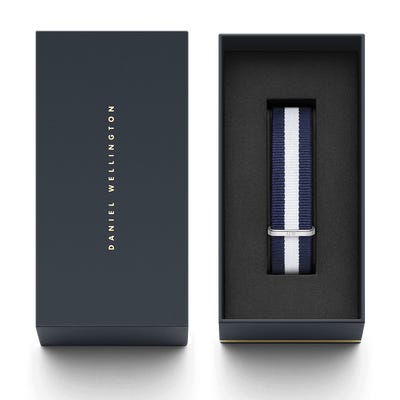 Daniel Wellington Classic Glasgow Silver Watch 20mm Nato Strap DW00200018 - Dawson Watches