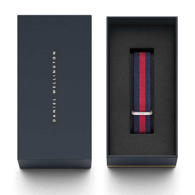 Daniel Wellington Classic Oxford Silver Watch 18mm Nato Strap DW00200046 - Dawson Watches