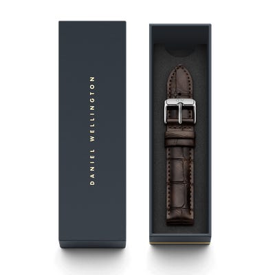 Daniel Wellington Classic York Silver Watch 18mm Leather Strap DW00200055 - Dawson Watches