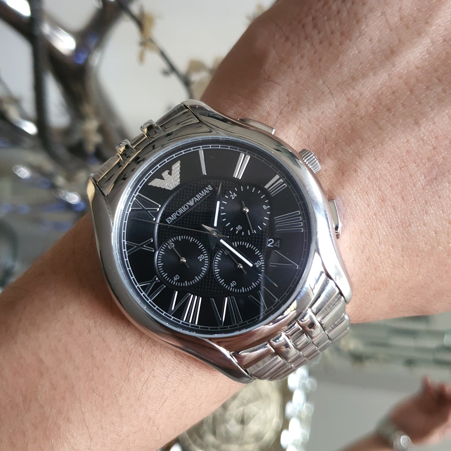 Emporio Armani Classic Chronograph Black Dial Men's Watch AR1786