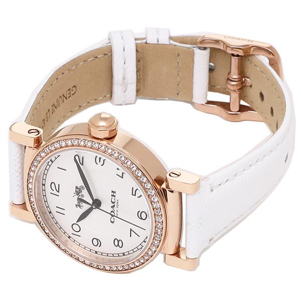 Coach Madison White Leather Strap Women's Watch 14502401 - Dawson Watches #2