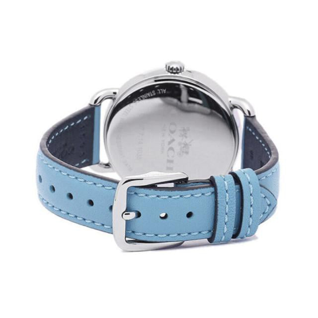 Coach Delancey Silver Dial Blue Leather Strap Ladies Watch 14502559