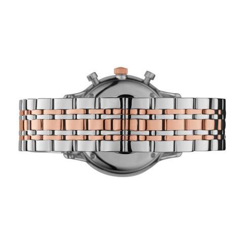 Emporio Armani Steel Two Tone Silver Rose Gold Chronograph Men's Watch#AR0399 - Dawson Watches #2