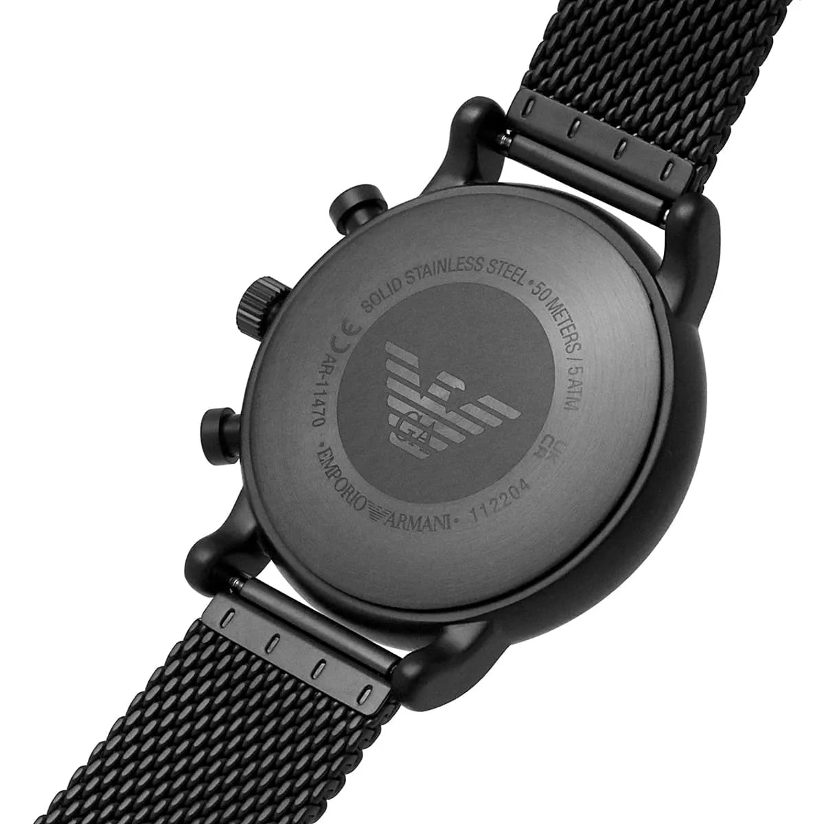 Emporio Armani Chronograph Black Men's Watch - AR11470