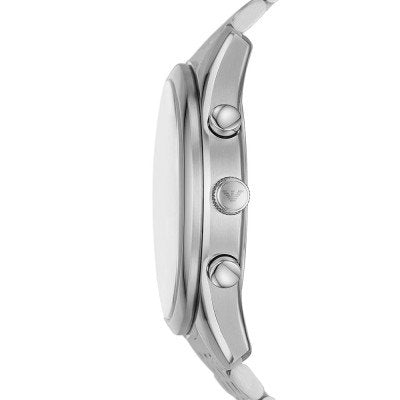 Side profile of AR11582 watch showing case thickness and chronograph pushers