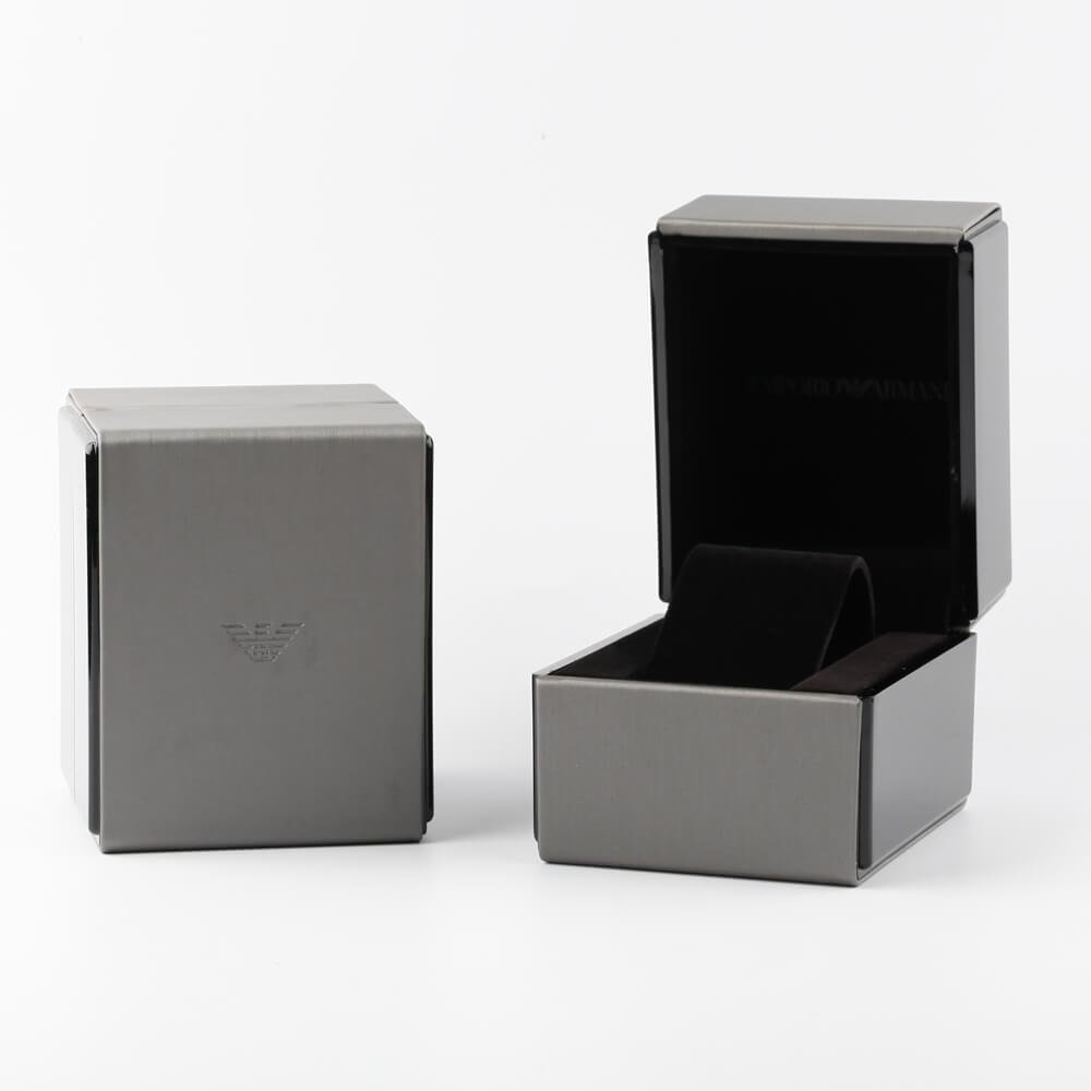 Emporio Armani AR60058 watch presentation box with eagle logo