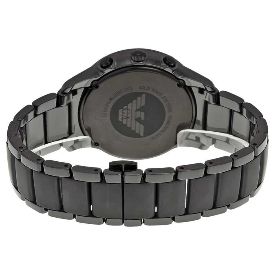 Emporio Armani Ceramica Chronograph Black Dial Men's Watch AR1452 - BigDaddy Watches #3
