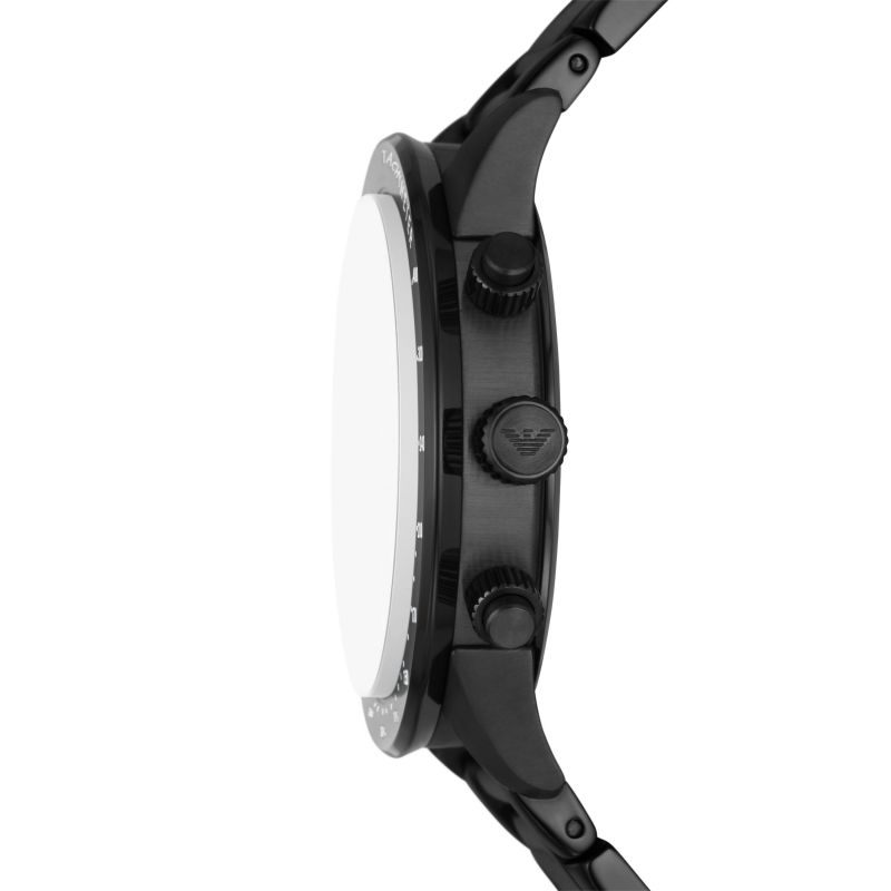 Emporio Armani Chronograph Green Dial Black Men’s Watch AR11472 - Watch