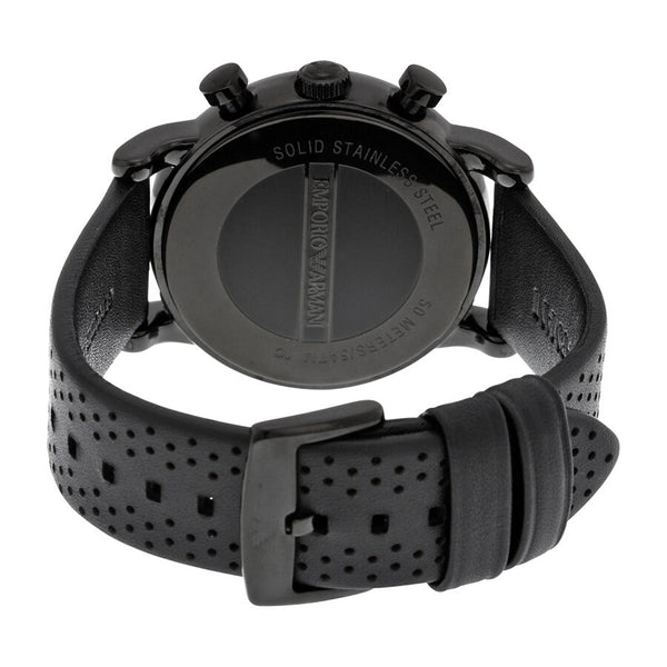 EMPORIO ARMANI Classic Chronograph Black Dial Men's Watch AR1737