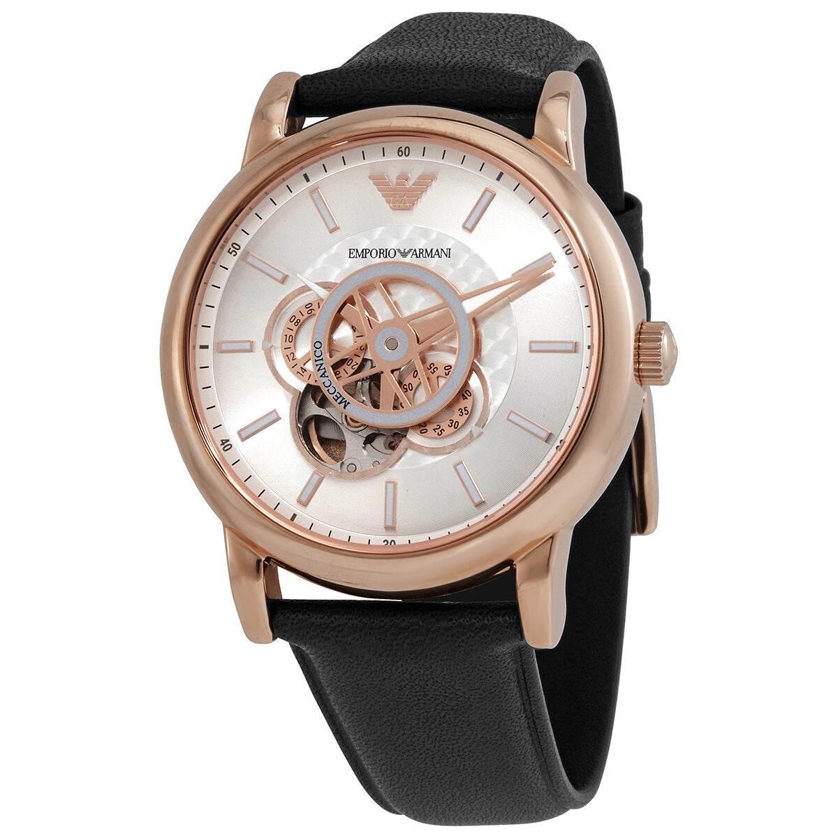 Emporio Armani Luigi Automatic Silver Dial Men's Watch #AR60013 - The Watches Men & CO